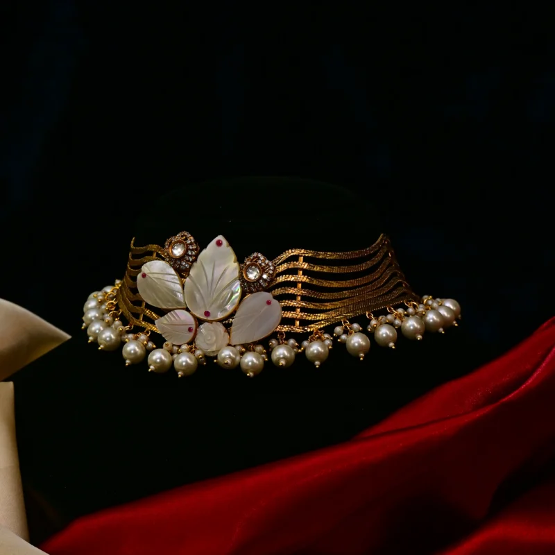 Golden Pearl Royalty Choker - Image 4