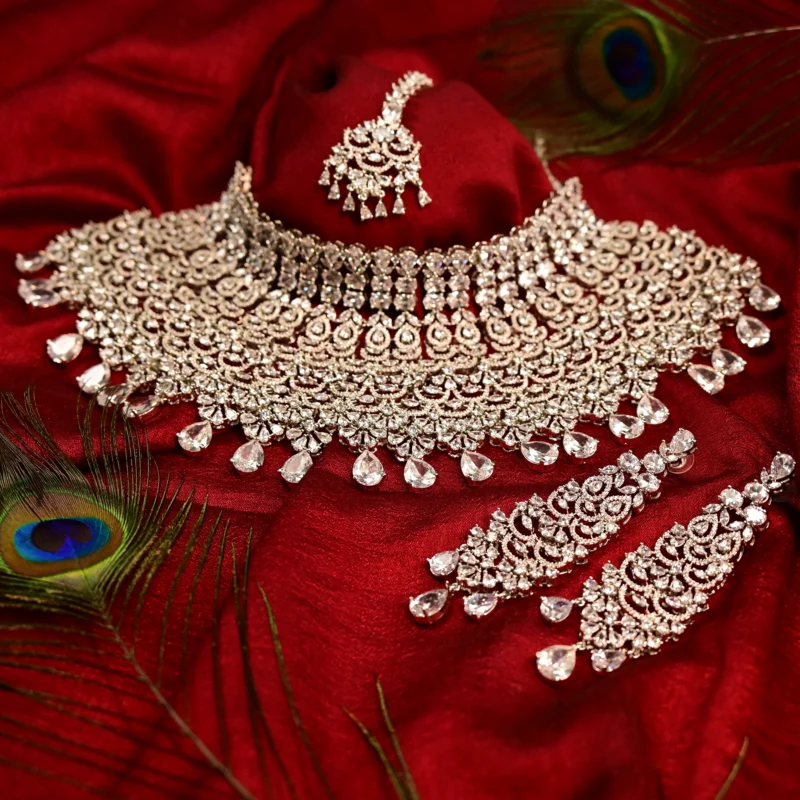 Royal Elegance Cubic Zirconia Choker Set