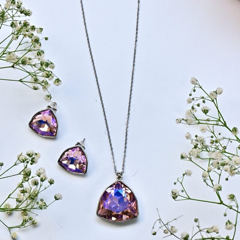 Trillion Pendant Necklace