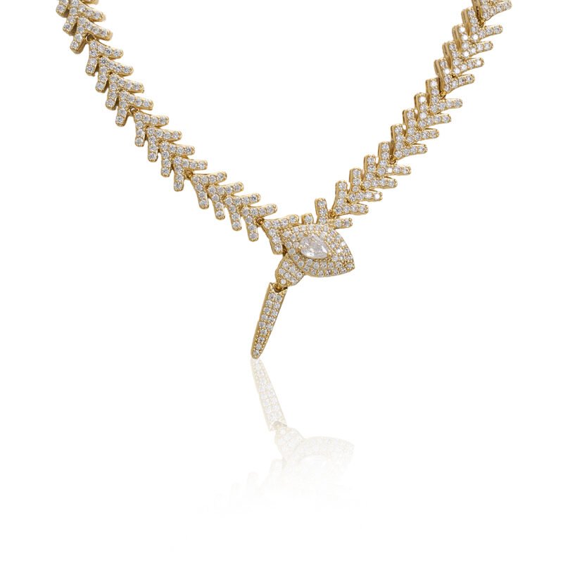 Golden Laurel Radiance Necklace - Image 6