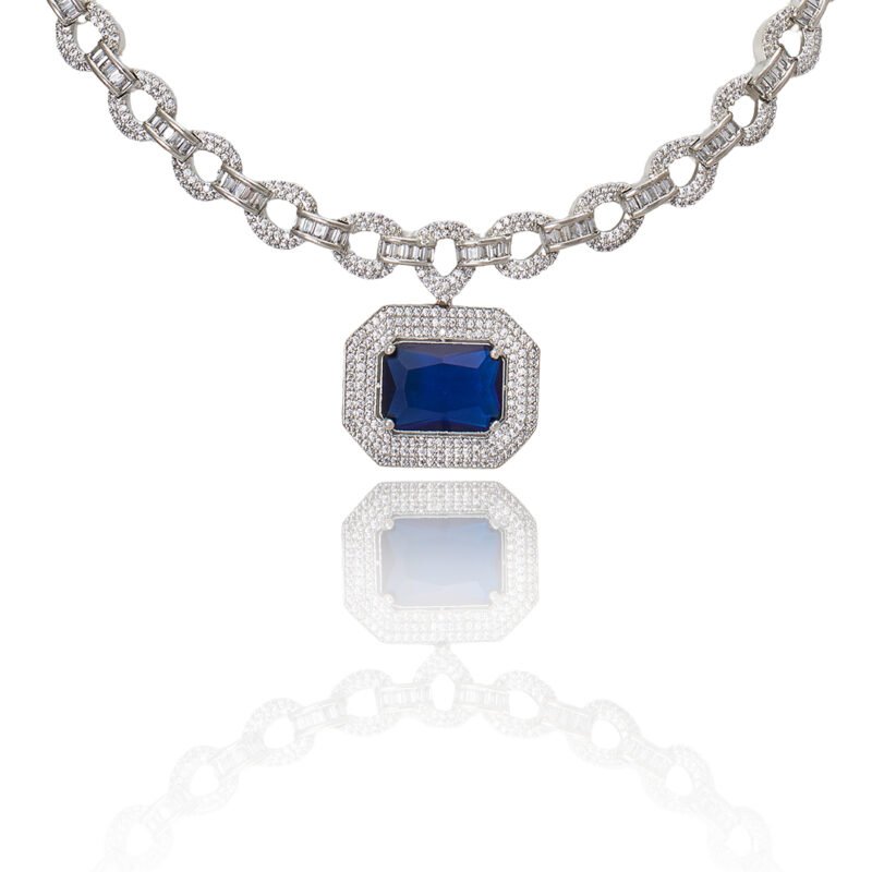 Sapphire Link Lumina Necklace - Image 5