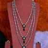 Diamond and Emerald Multi-Layer Necklace