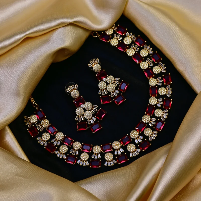 The Emerald and Diamond Floral Necklace - Image 11