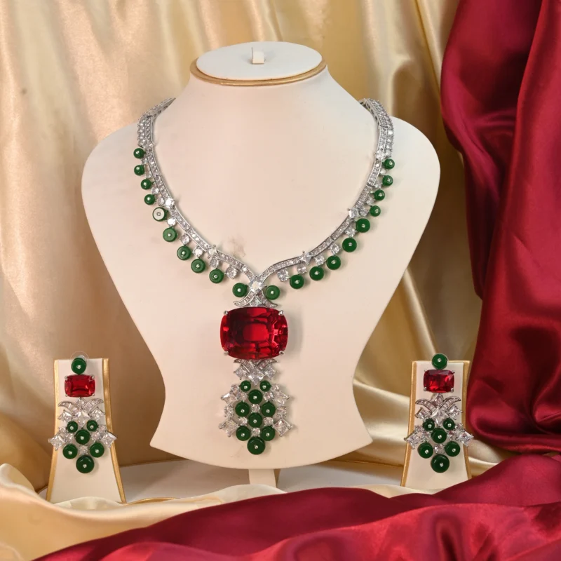 The Imperial Ruby and Jade Necklace