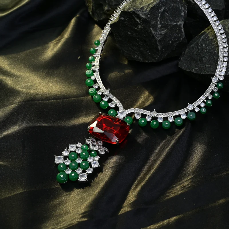 The Imperial Ruby and Jade Necklace - Image 4