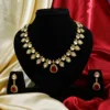 The Ruby and Pearl Teardrop Necklace