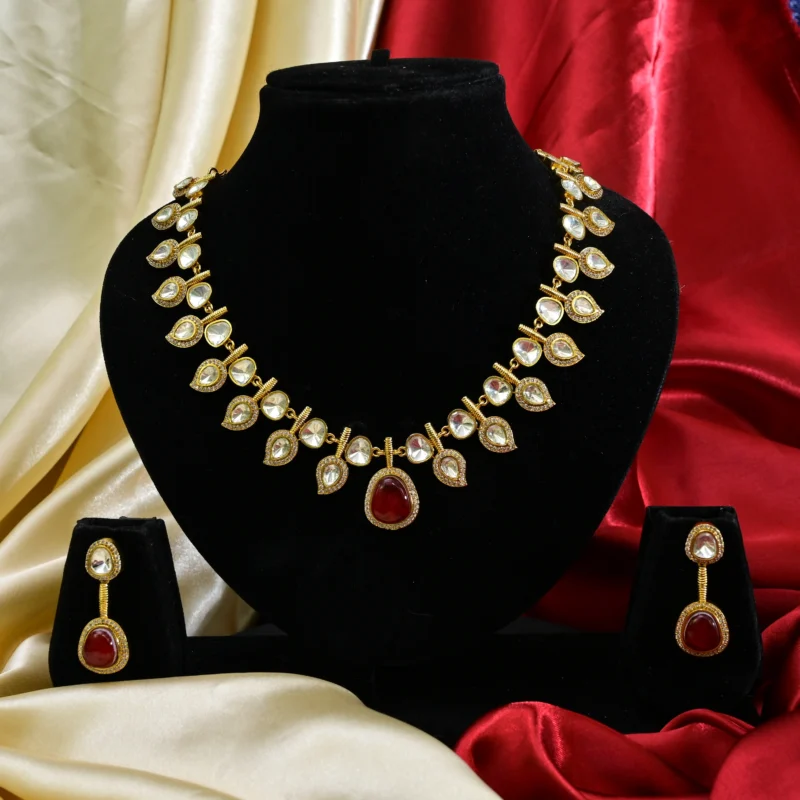 The Ruby and Pearl Teardrop Necklace