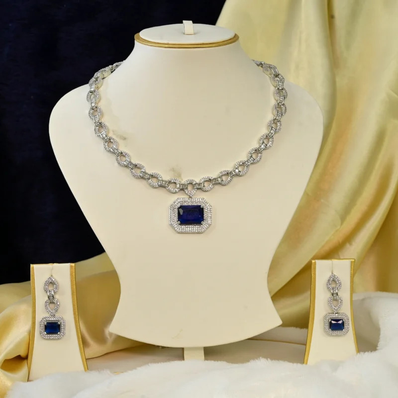 Sapphire Link Lumina Necklace