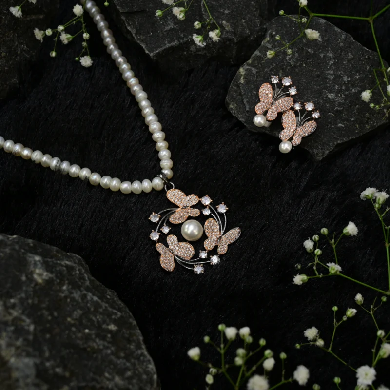 The Blossom Pearl and Diamond Necklace - Image 3