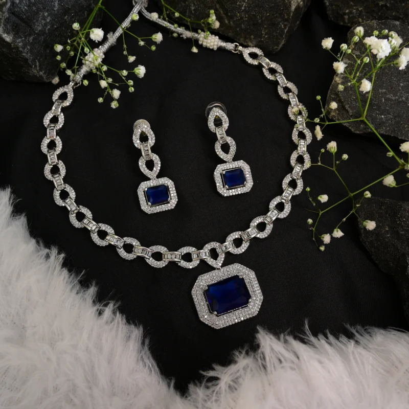 Sapphire Link Lumina Necklace - Image 2