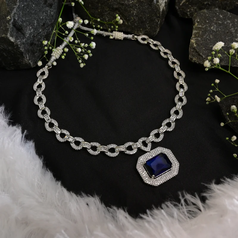 Sapphire Link Lumina Necklace - Image 3