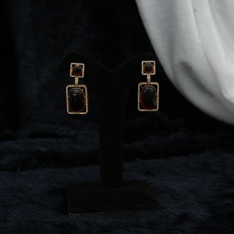 The Ruby and Diamond Geometric Necklace - Image 6