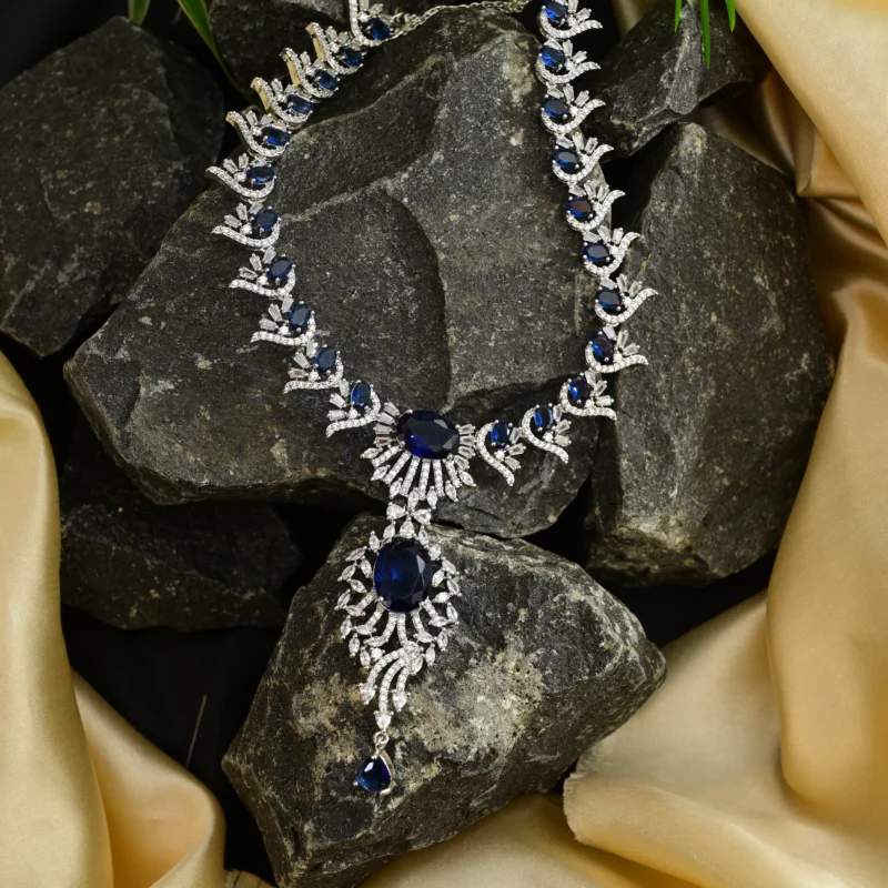 Royal Sapphire and Diamond Necklace - Image 14