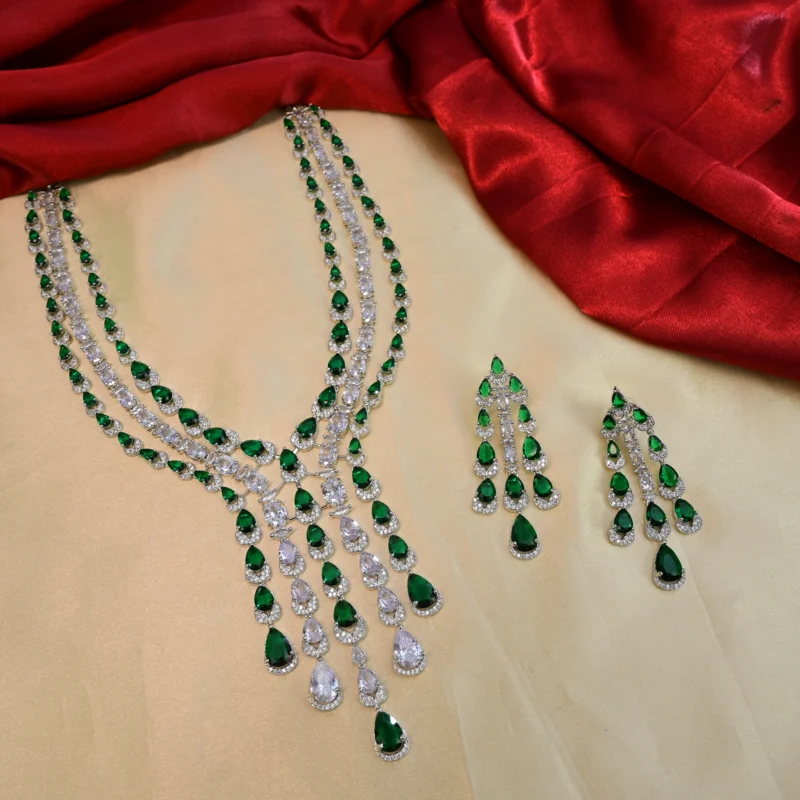 Lavender Diamond Drop Necklace - Image 10
