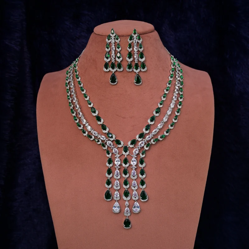 Lavender Diamond Drop Necklace - Image 9