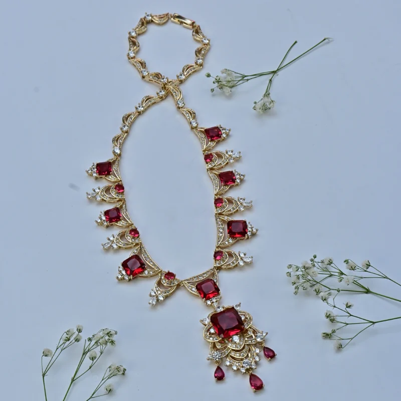 The Regal Ruby and Diamond Necklace - Image 3