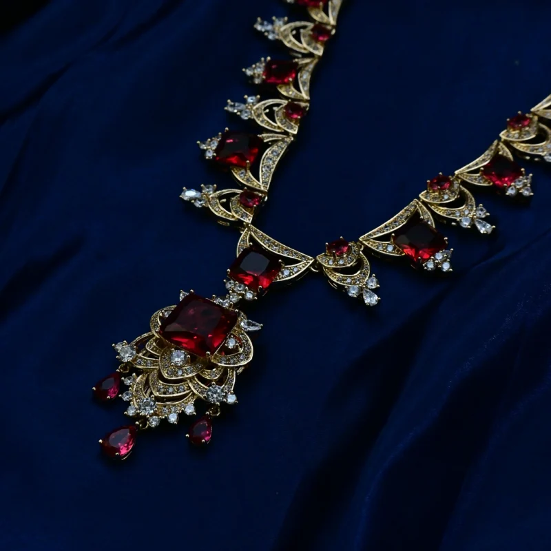 The Regal Ruby and Diamond Necklace - Image 2