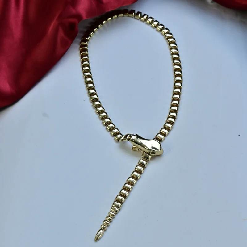 The Golden Serpent Necklace