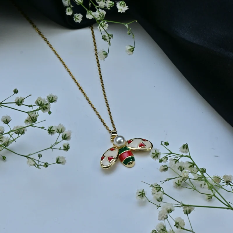 Elegant Bee Charm Necklace - Image 6