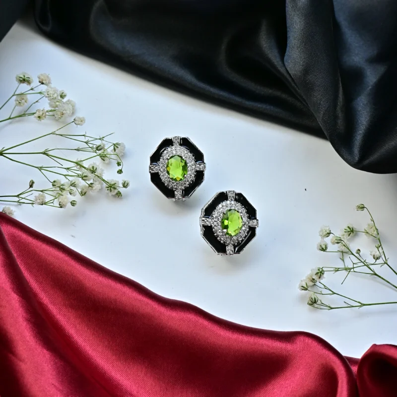 The Peridot and Diamond Elegance Necklace - Image 4