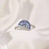 Sapphire Bloom Fan Bangle