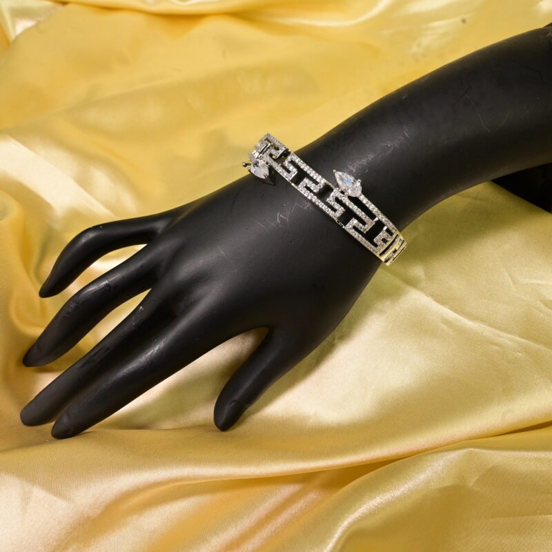 Elysian Greek Key Crystal Bracelet
