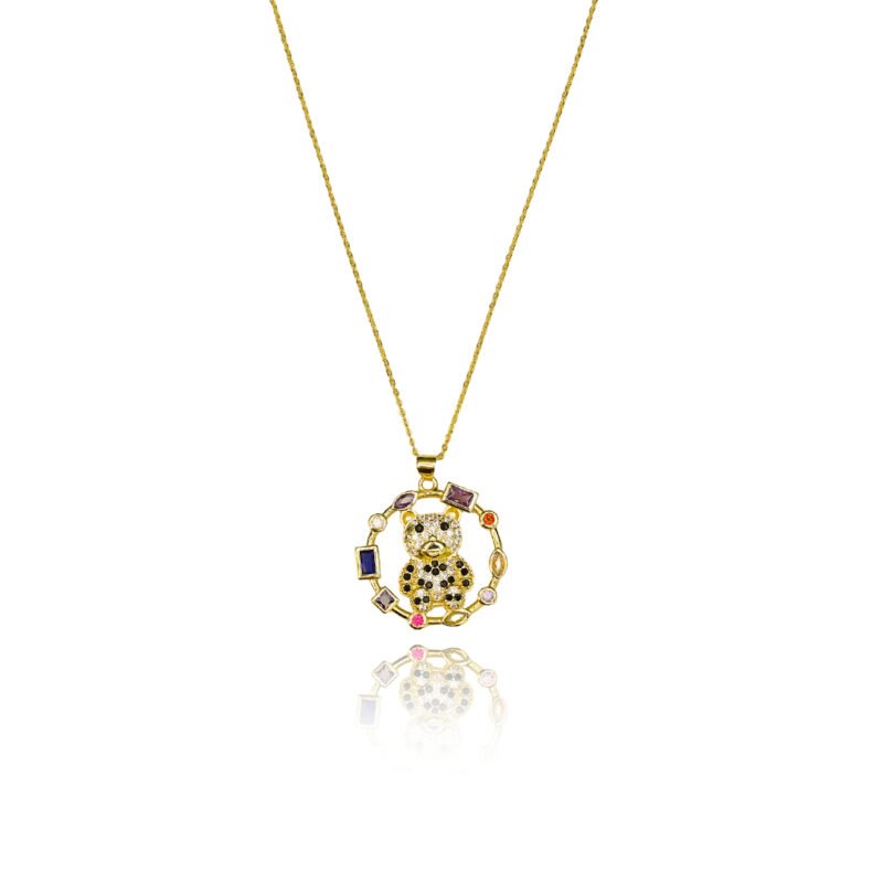 Gemstone Teddy Delight Pendant Set - Image 6