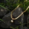 Celestial Orb Solitaire Pendant Necklace