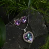 Aurora Heart Pendant Necklace