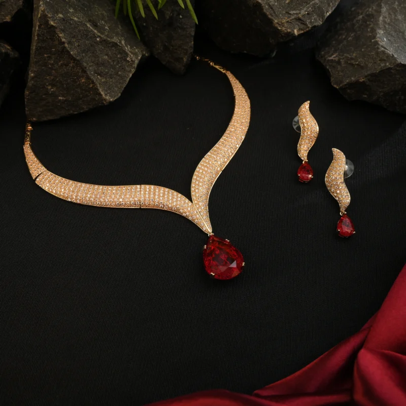 Crimson Flame Elegance Set