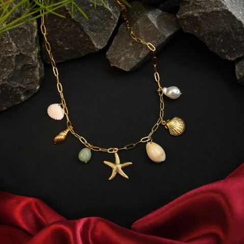 Ocean Whispers Charm Necklace
