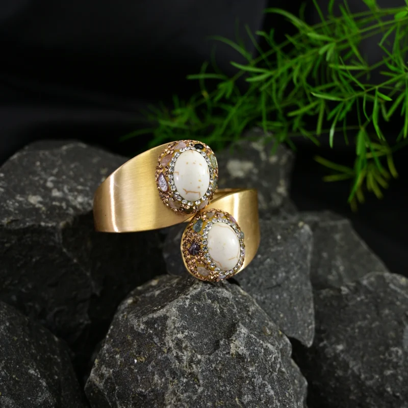 Ivory Crown Cuff Bracelet - Image 5