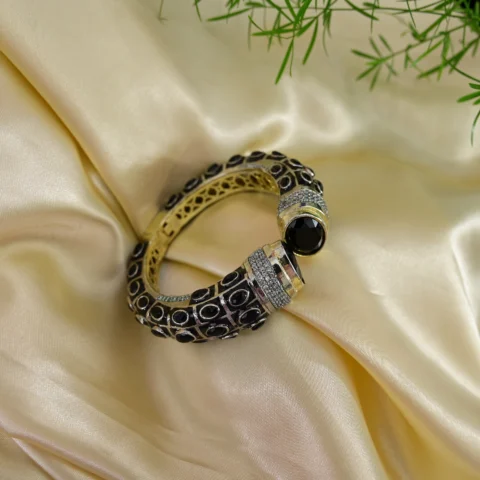 Regal Noir Panther Cuff Bracelet