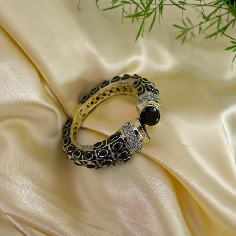Regal Noir Panther Cuff Bracelet