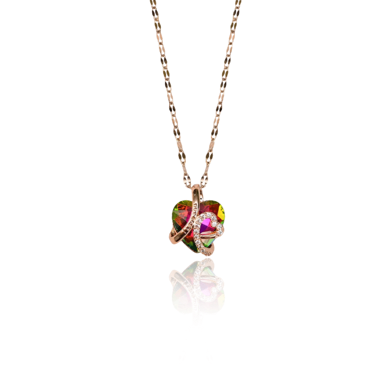 Radiant Heart Crystal Pendant Necklace - Image 5