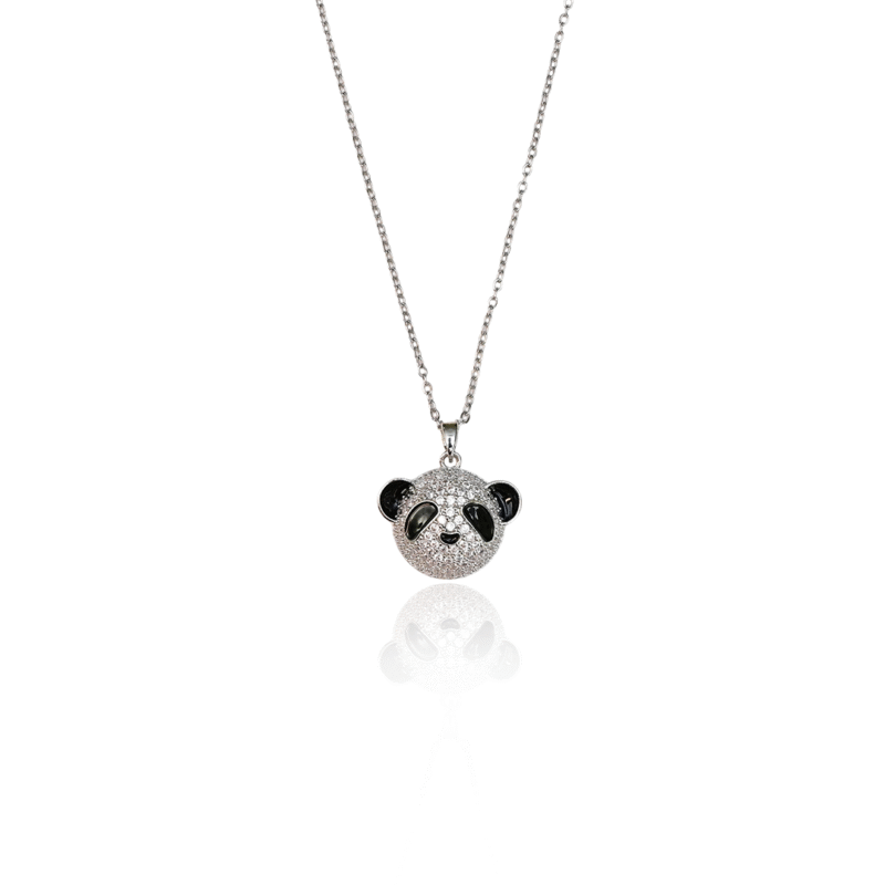 Glittering Panda Charm Pendant Set - Image 9