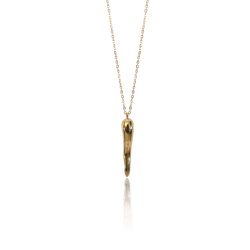 Molten Drop Rose Gold Pendant Necklace - Image 5