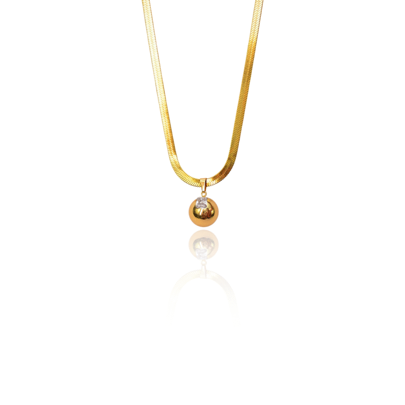 Celestial Orb Solitaire Pendant Necklace - Image 4