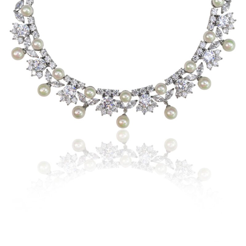 Pearl & Crystal Garden Jewelry Set - Image 6