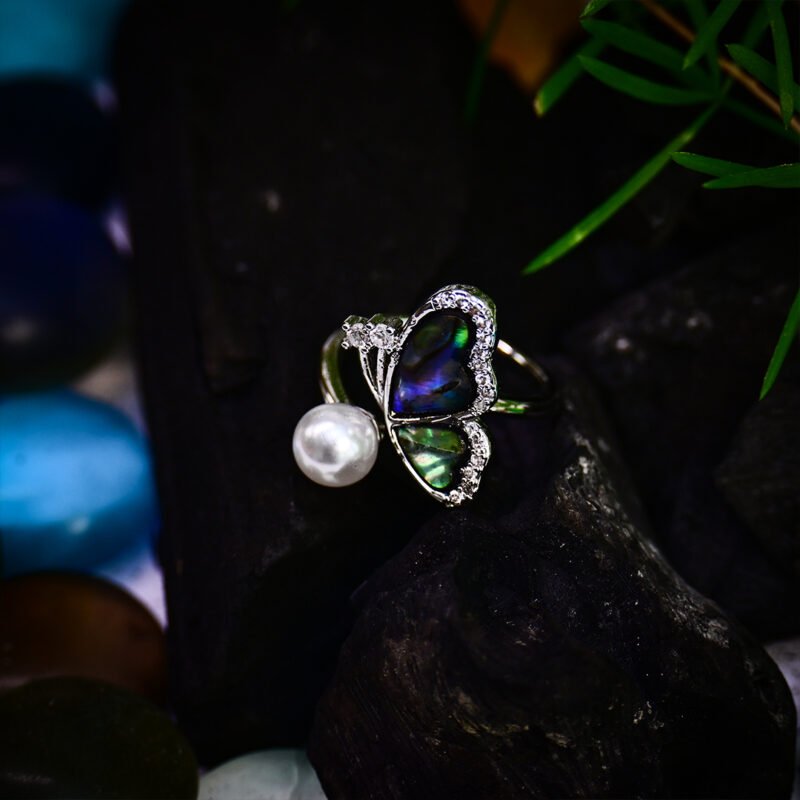 Pearl Butterfly Elegance