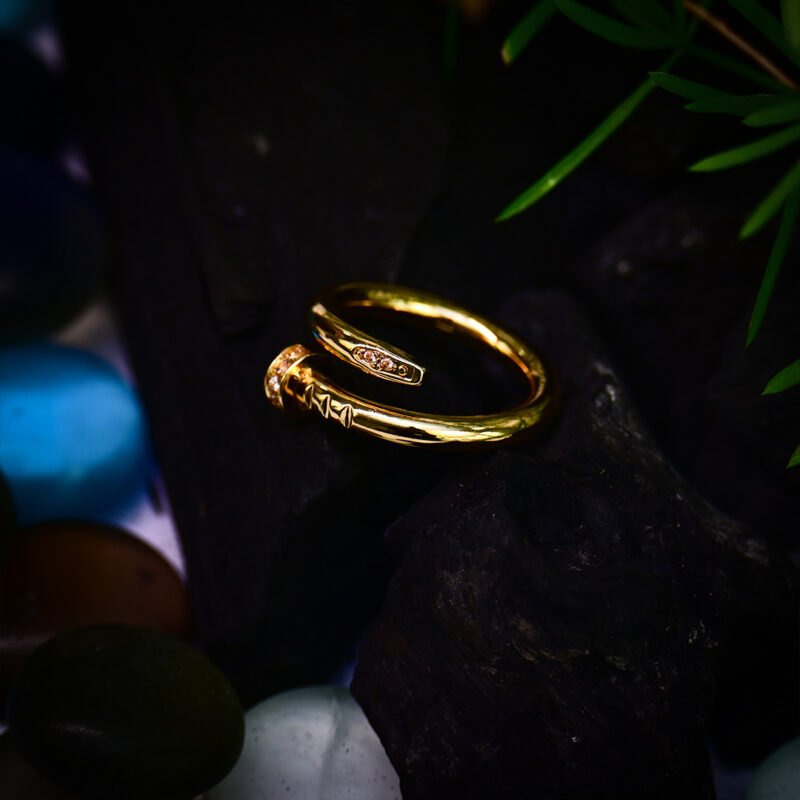 Golden Nail Ring - Image 2