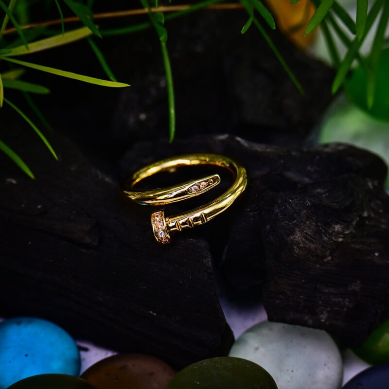 Golden Nail Ring