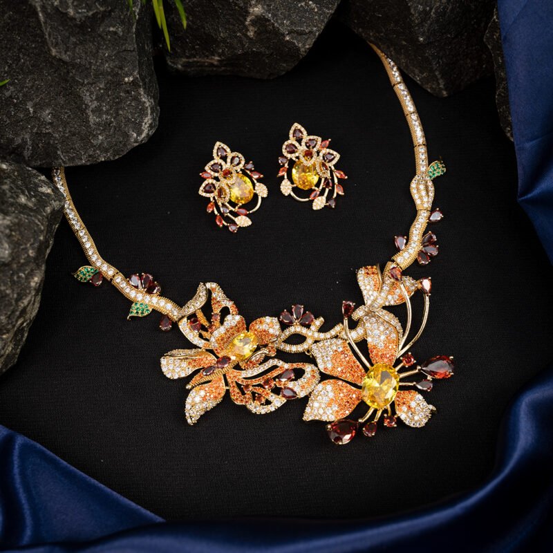 Fiery Grace Necklace Set