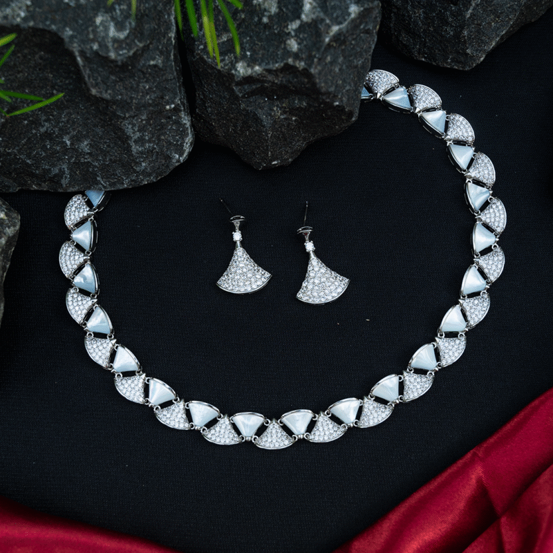 Moonlit Petals Necklace Set