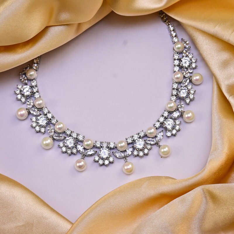 Pearl & Crystal Garden Jewelry Set - Image 2