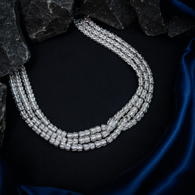 Diamond Viper Elegance Necklace Set - Image 9
