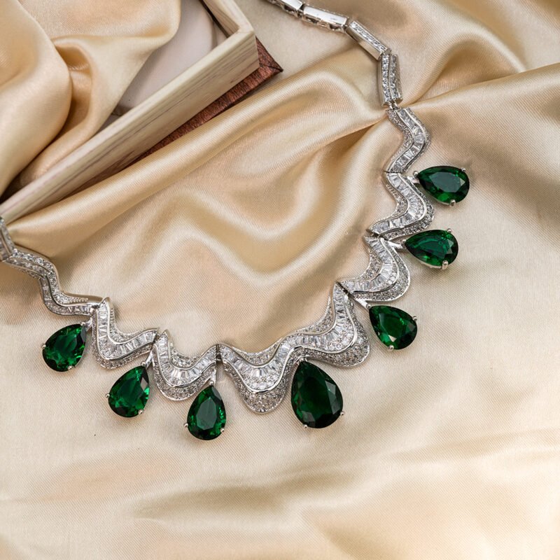 Crystal Raindrop Elegance Necklace - Image 3