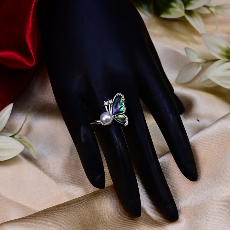 Pearl Butterfly Elegance - Image 3