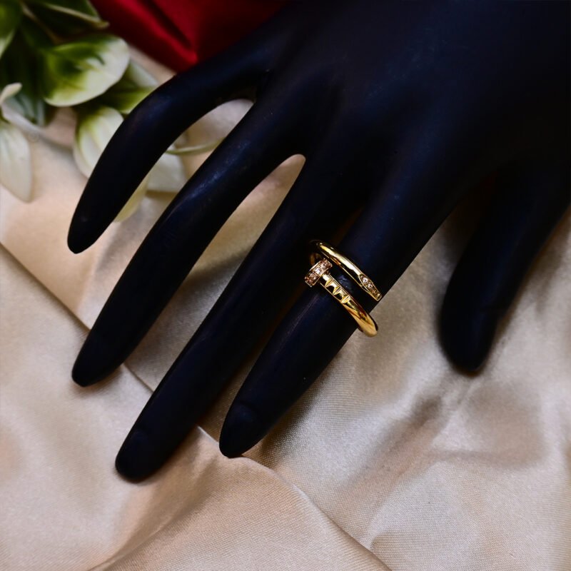Golden Nail Ring - Image 3