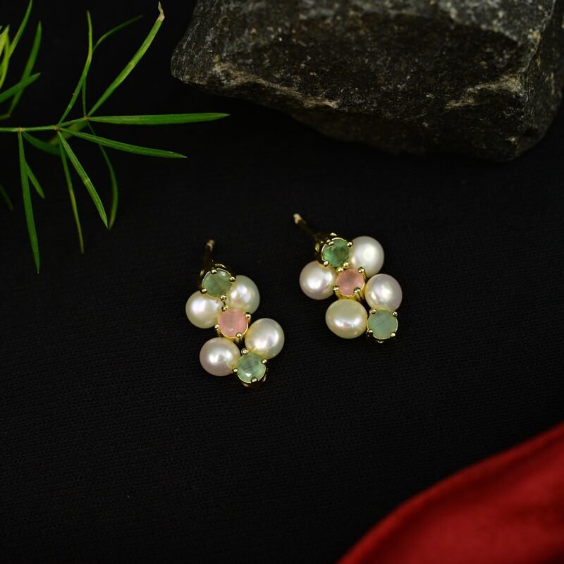 Pastel Blossom Pearl Jewelry Set - Image 3